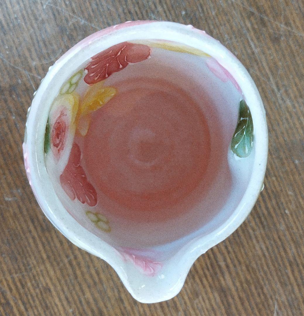 【新品・未使用】工房ゆずりは　釉彩ローズ　片口　酒器　陶器　贈り物