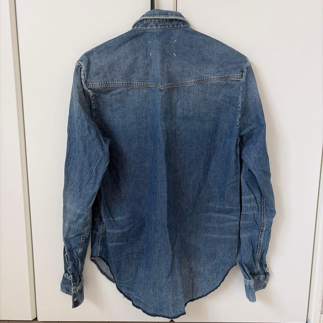 maison margiela デニムシャツ Sサイズ 前面ポケット付き