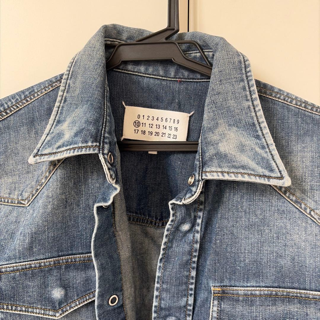 maison margiela デニムシャツ Sサイズ 前面ポケット付き