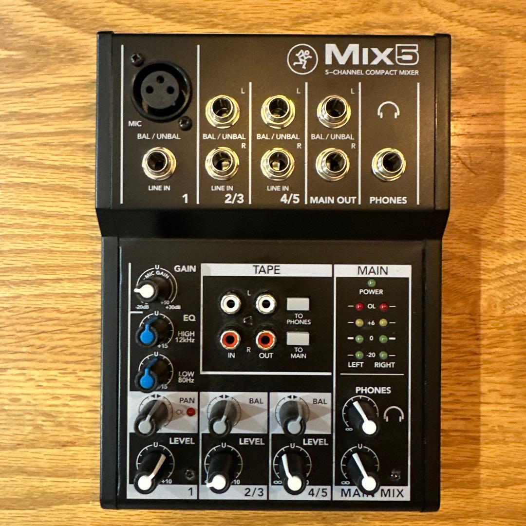 Mix5 5チャンネルコンパクトミキサー