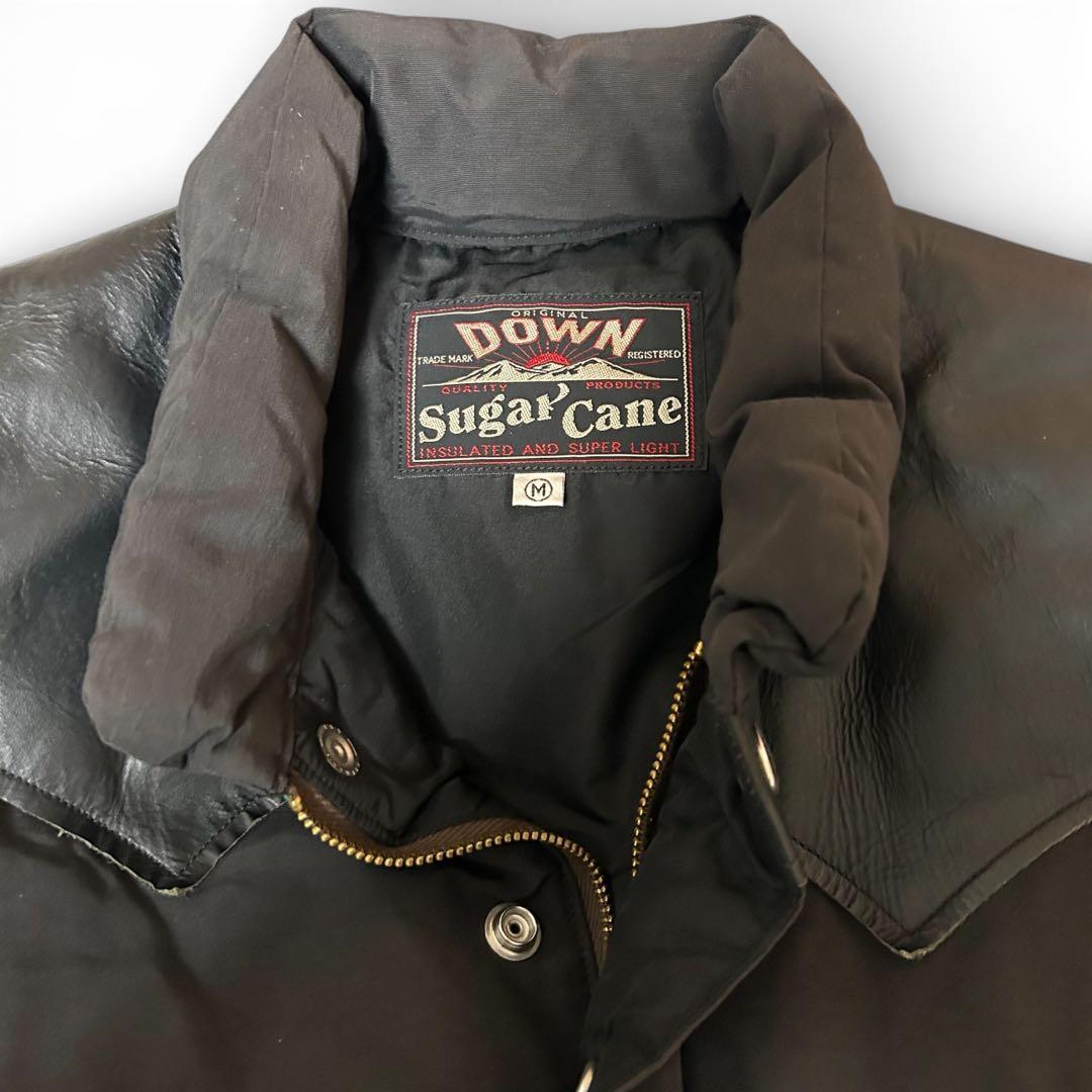 Sugar Cane ダウンベスト ブラック