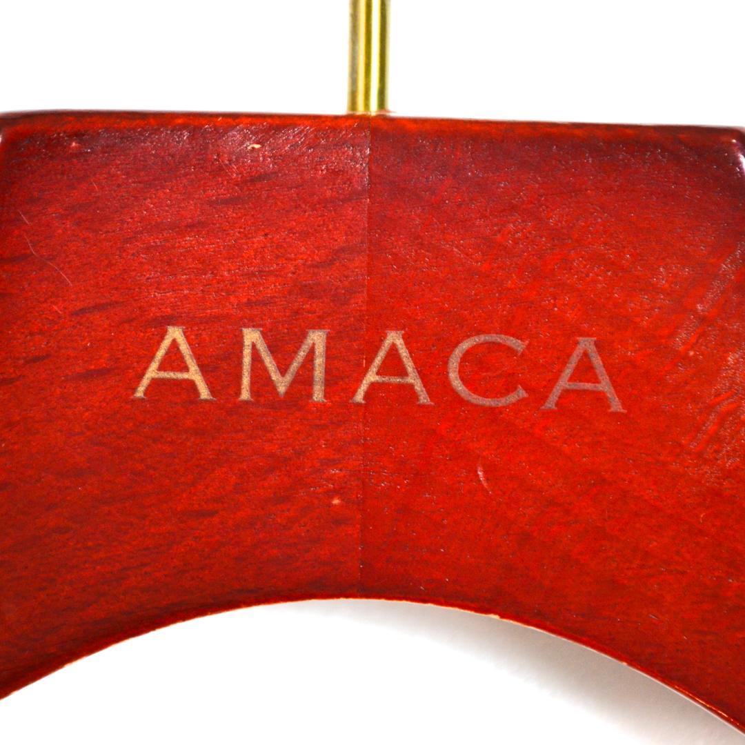 【極美品】AMACAアマカ ウール混リバーシブルケープコートMグレー