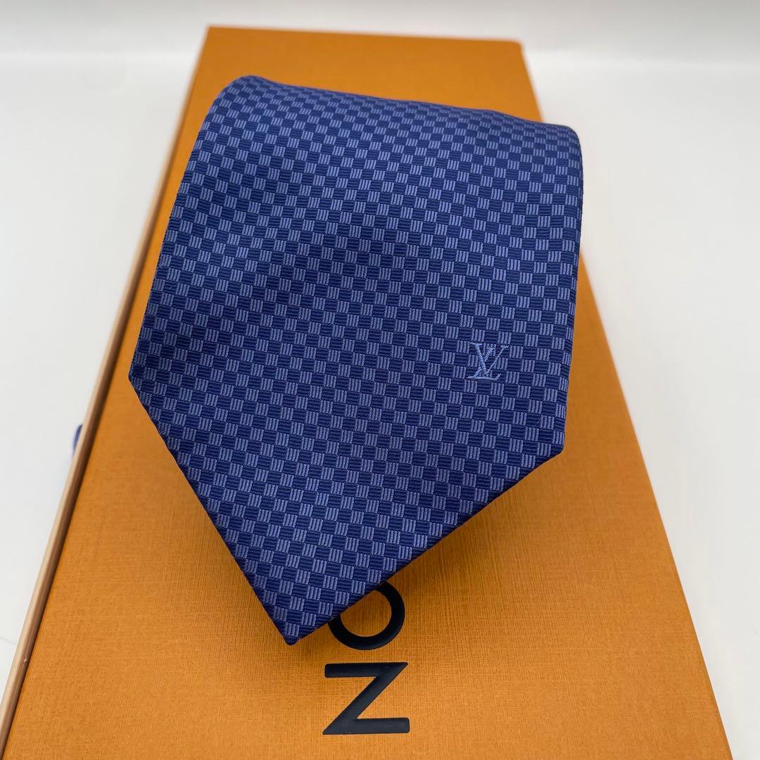 ✨未使用級✨LOUIS VUITTON ネクタイ 現行モデル マイクロダミエLV