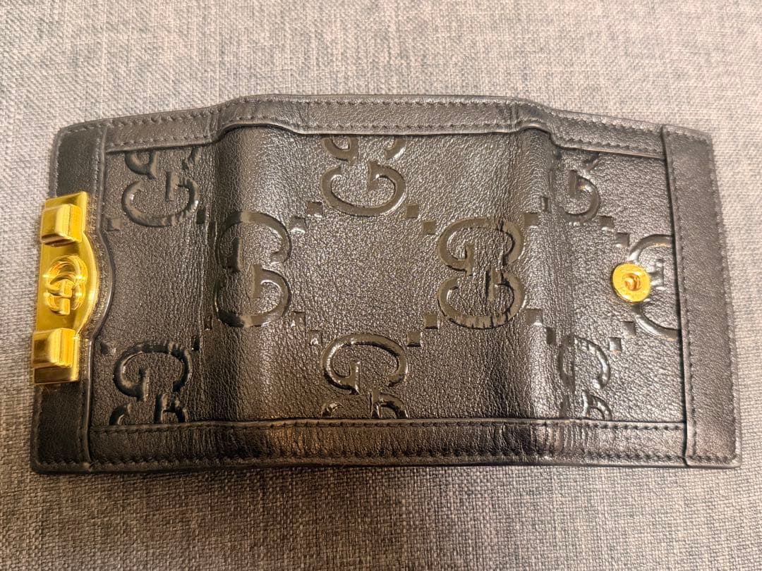GUCCI ブラックレザー キーケース