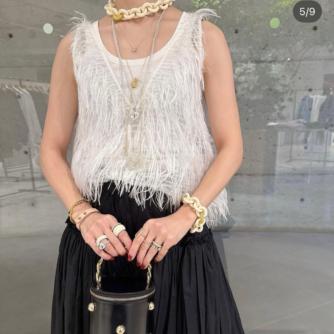 chieko チエコ　plume layered top 38