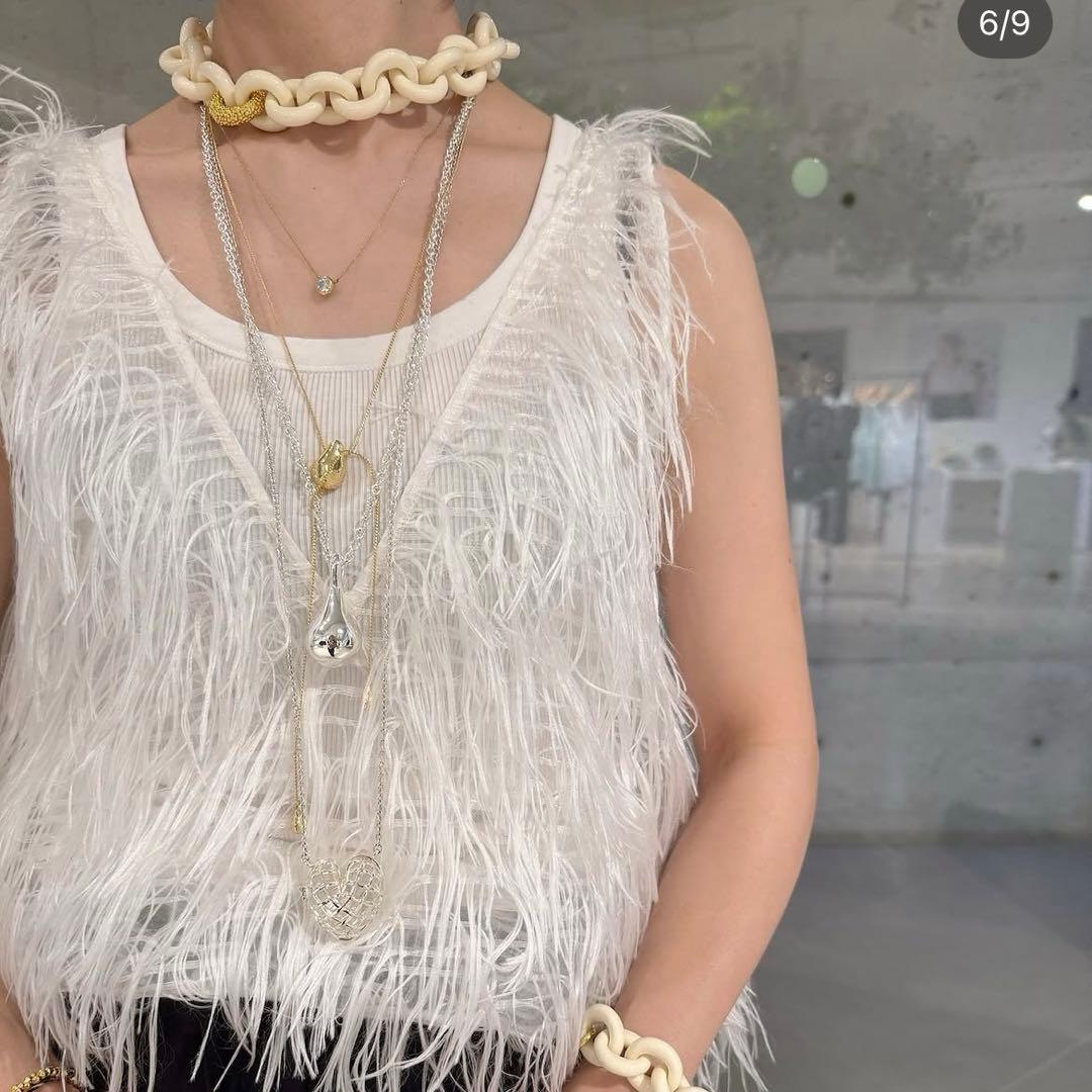 chieko チエコ　plume layered top 38