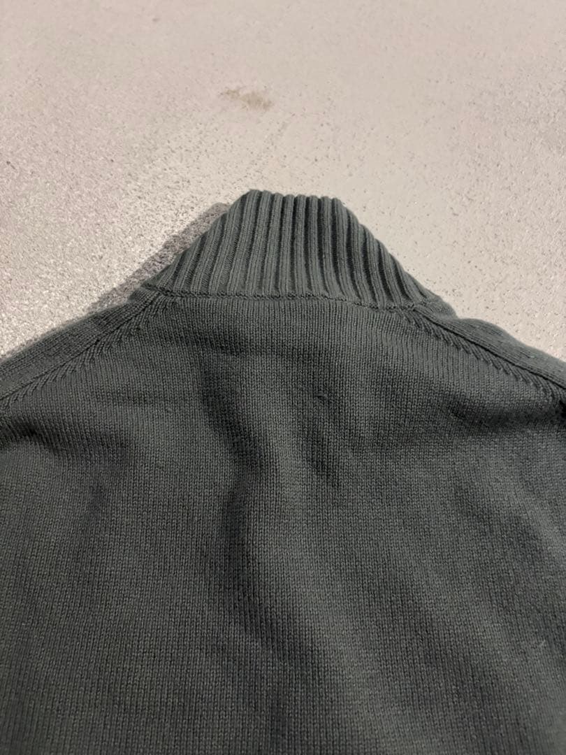 ジャケット・アウター HERMES suede leather ds knit green