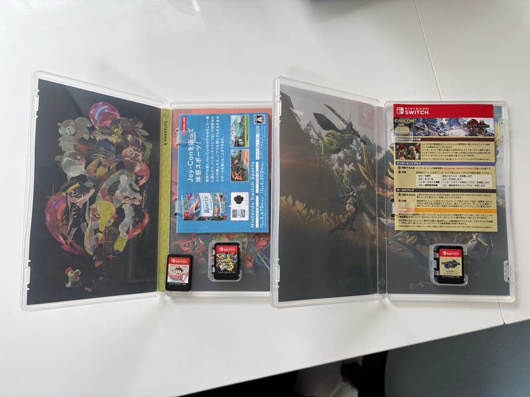 か*ん様 スイッチソフト3点セット　桃太郎電鉄&Splatoon 3 & モンハ