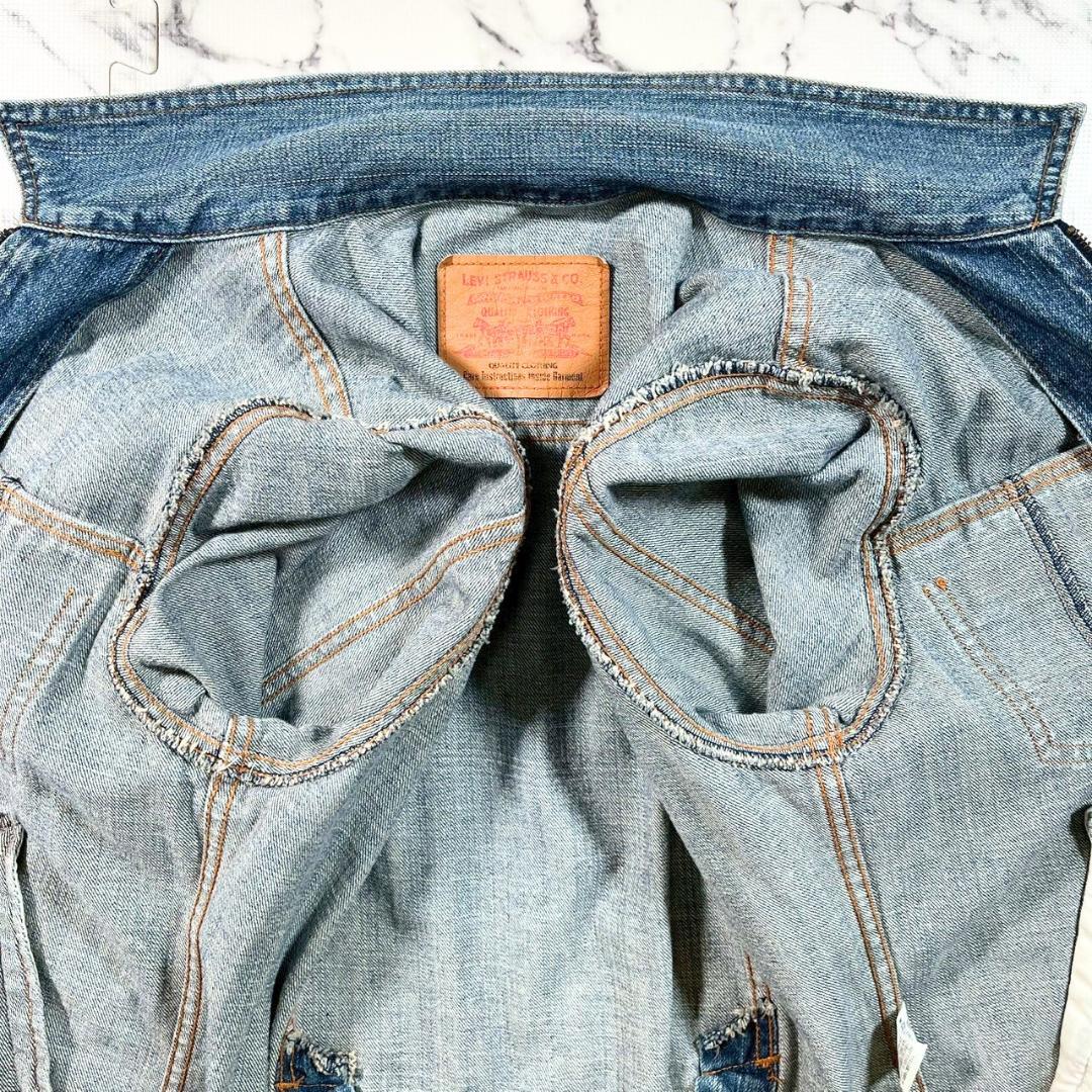 ✨美品/ZIPデザイン✨(L) リーバイス 4th 70602 デニムジャケット