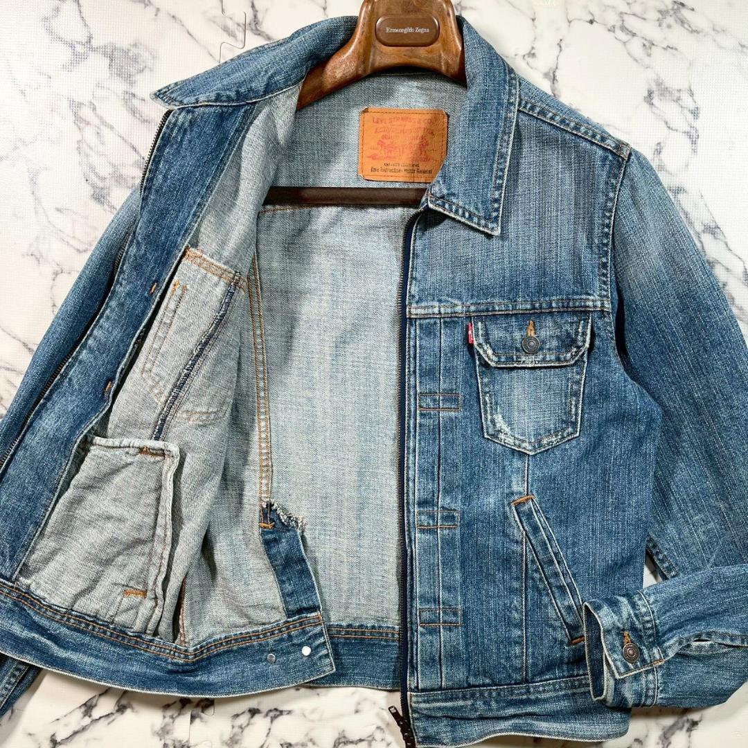 ✨美品/ZIPデザイン✨(L) リーバイス 4th 70602 デニムジャケット