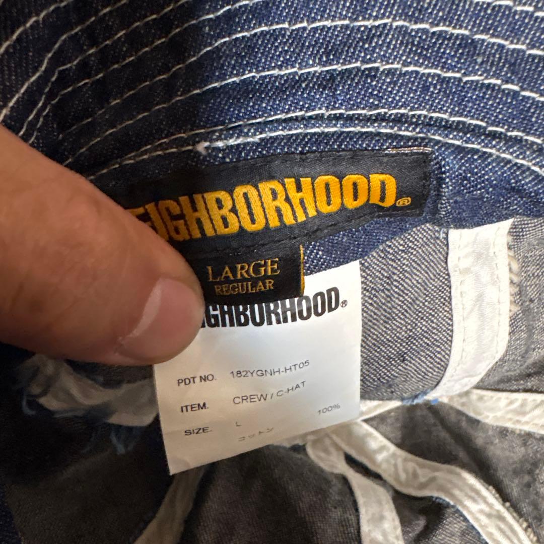 ヒ*ん様 NEIGHBORHOOD CREW C HAT デニム L