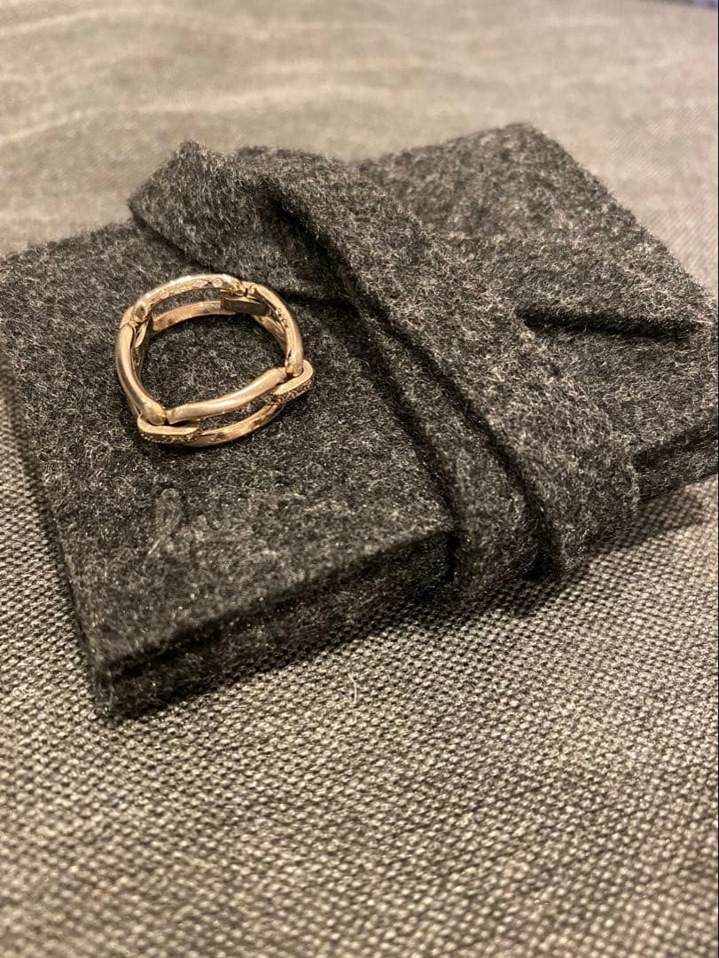 【hum】Deco Lace Square Chain Ring (9.5号)