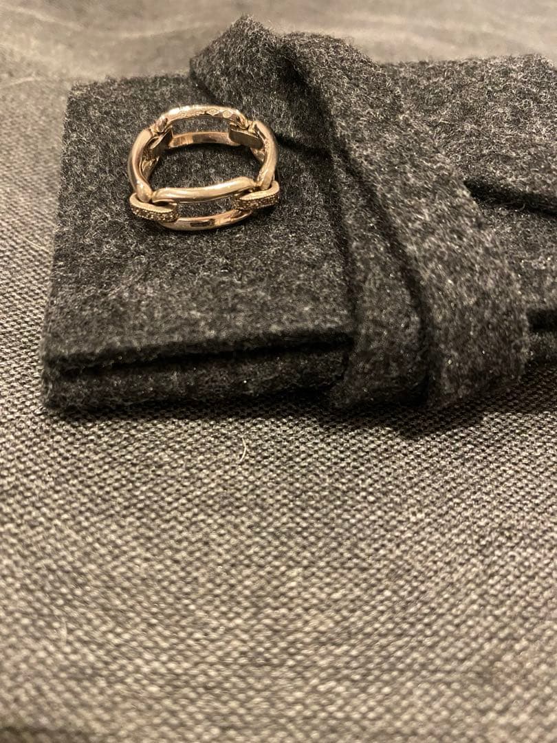 【hum】Deco Lace Square Chain Ring (9.5号)