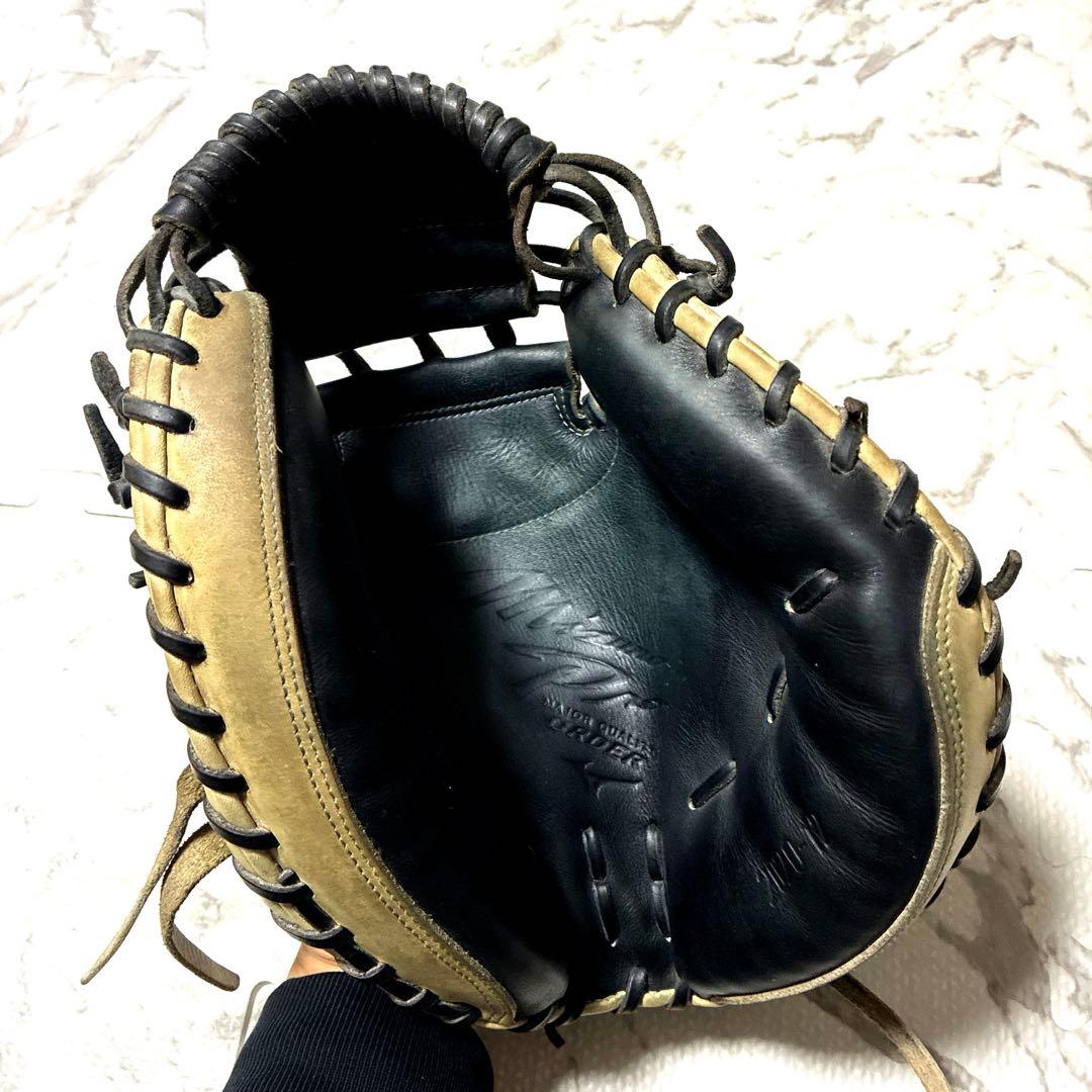 ミズノプロ キャッチャーミット 軟式グローブ 黒/キャメル