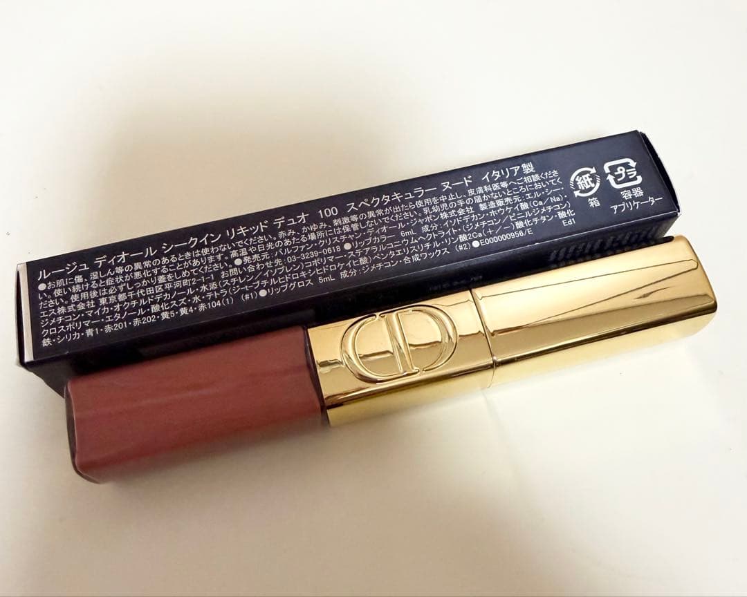Dior ルージュ ディオール シークイン リキッド デュオ　100