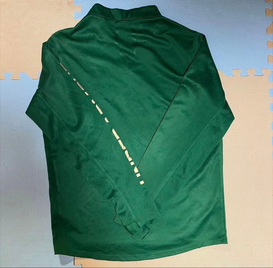 青森山田　練習着 Under Armour ハーフジップ長袖ウェア 緑