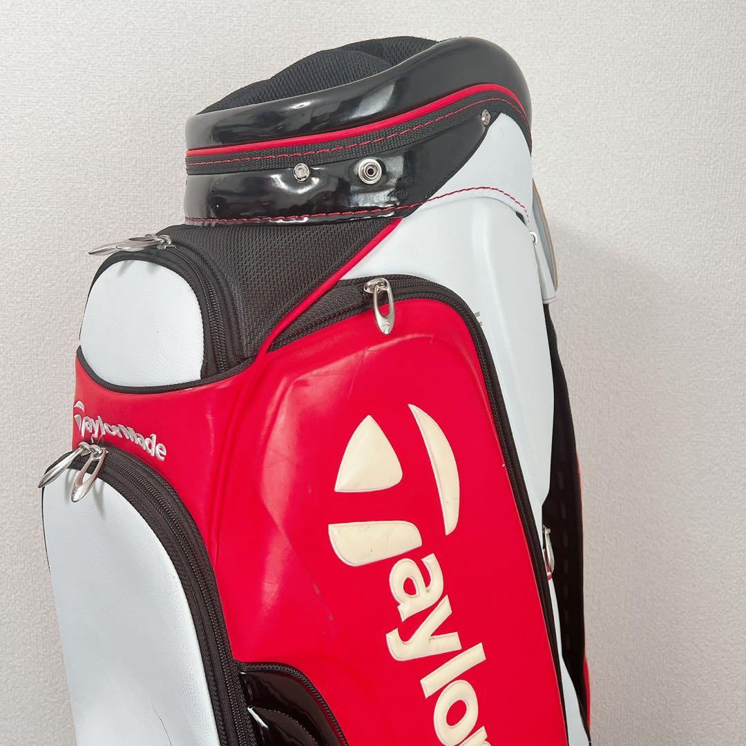 テーラーメイドキャディバッグ9.5型4分割レッド ホワイト TaylorMade
