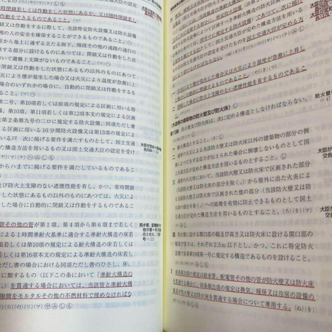 【限定特価】建築設備関係法令集　令和７年版　『線引き済、index貼り付け済』
