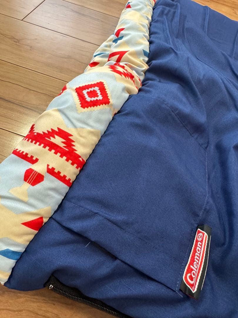 メ*6様 Coleman 寝袋 ネイビー 収納袋付き 2個セット