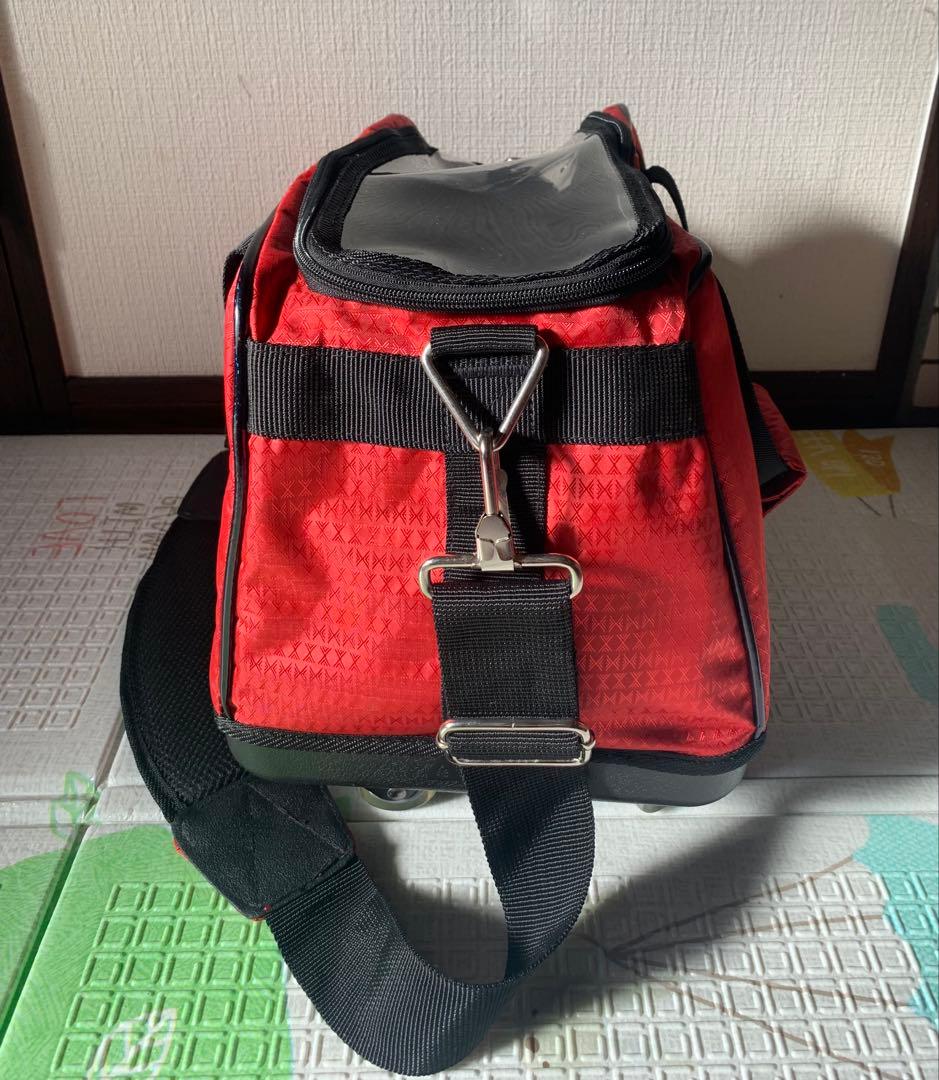 新品　PRO-AM 3WAY ボウリング　ボーリング　バッグ キャスター2球　赤