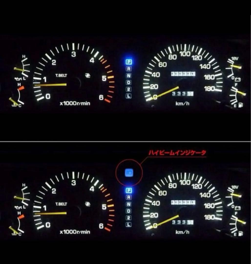 LED バルブ ヘッドライト 4000K ハイビーム インジケーター H4