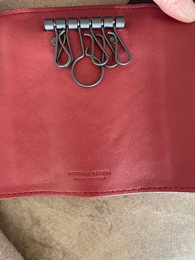 箱付き　BOTTEGA VENETA キーケース　レッド