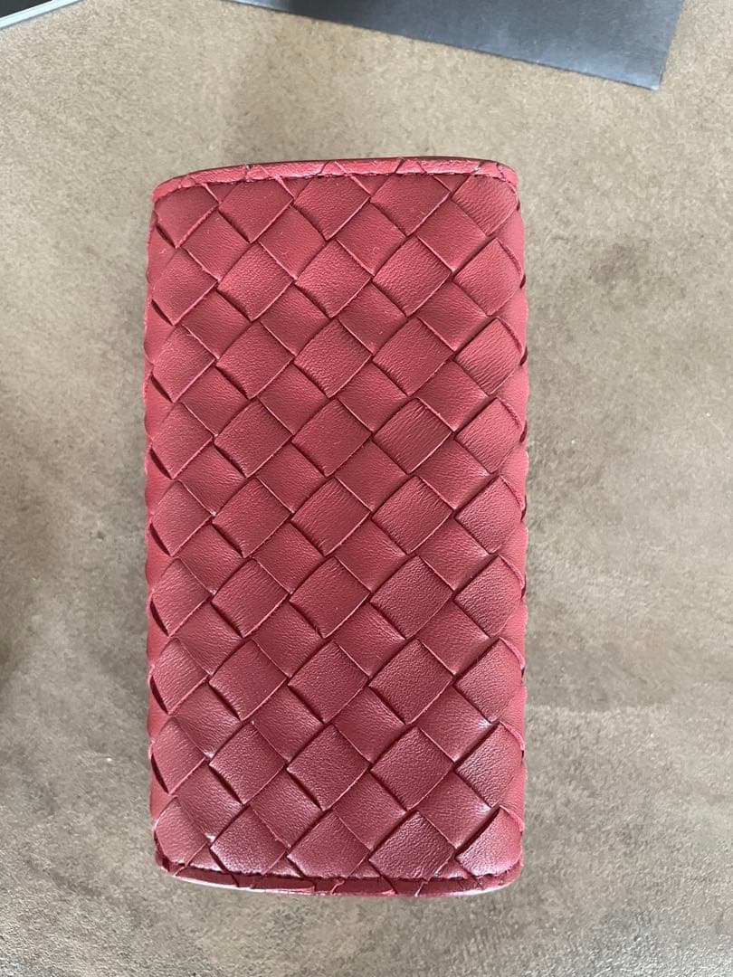 箱付き　BOTTEGA VENETA キーケース　レッド