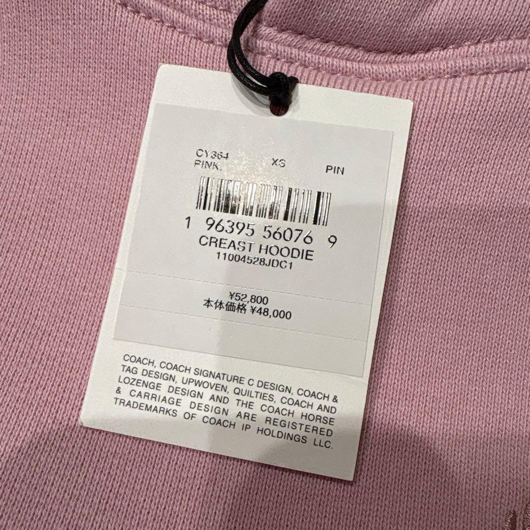 新品coach裏起毛オーバーサイズド シグネチャー　パーカー