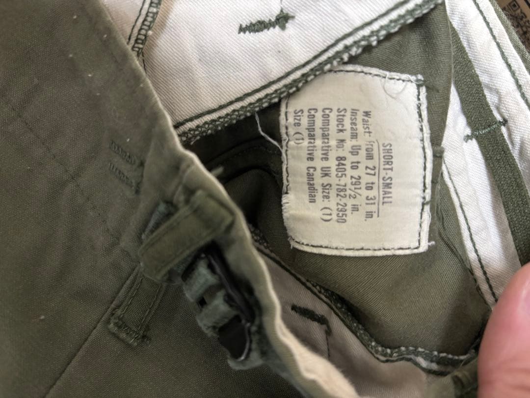 初期　60s M65 アルミジップ　USARMY ミリタリーパンツ