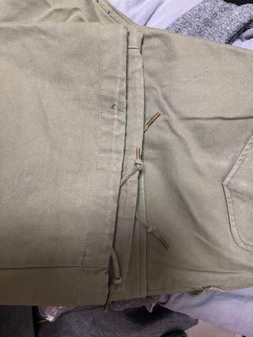 初期　60s M65 アルミジップ　USARMY ミリタリーパンツ