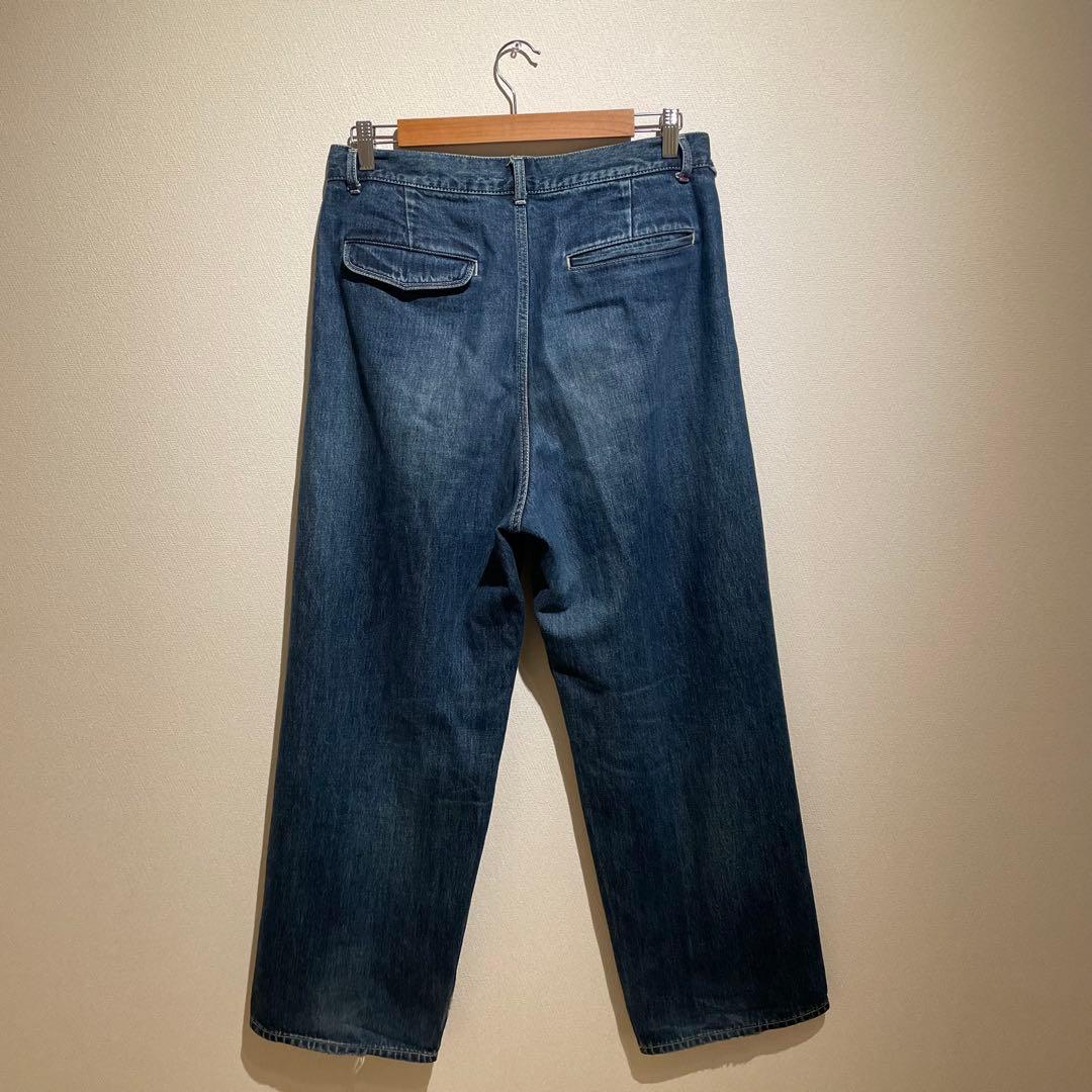 グラフペーパー　Selvage Denim Two Tuck Pants 1