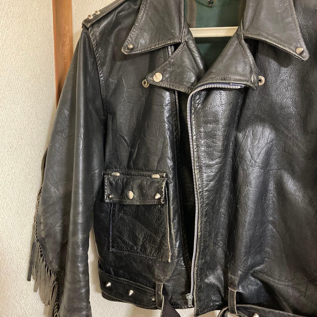 70's ビンテージ　フリンジレザージャケット❗️
