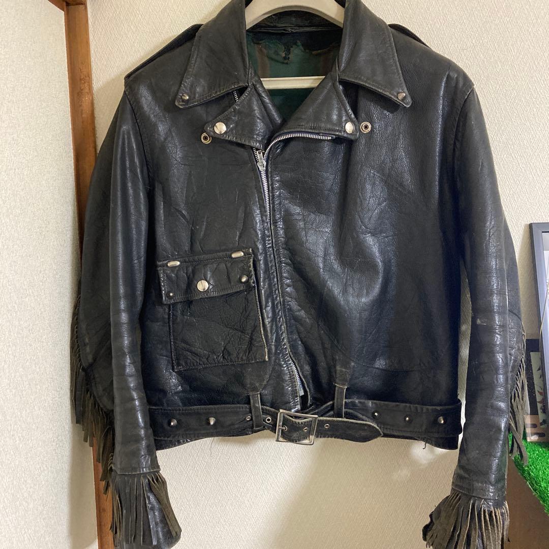 70's ビンテージ　フリンジレザージャケット❗️