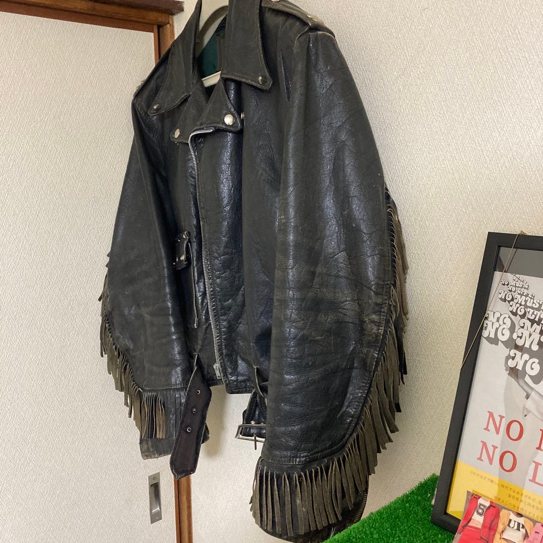 70's ビンテージ　フリンジレザージャケット❗️