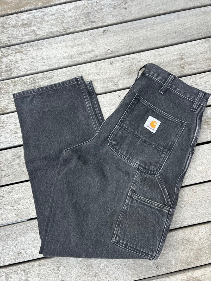 CARHARTT シングルニー　ペインターパンツ　ブラックデニム　32