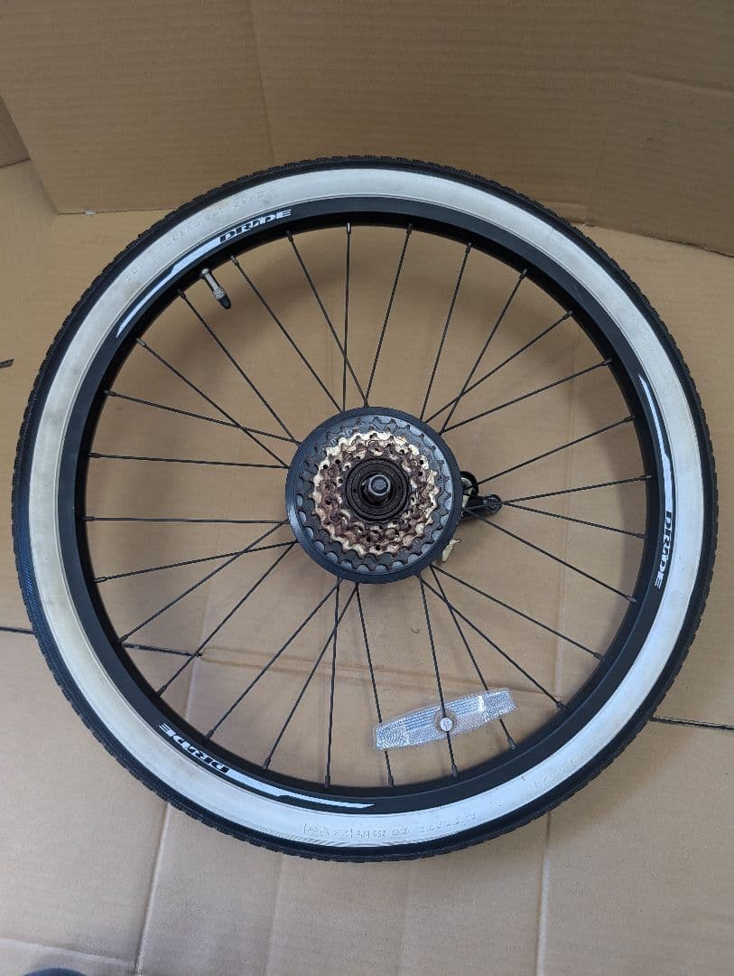 22インチ　ジュニアマウンテン　22×1.75タイヤホイール前後セット