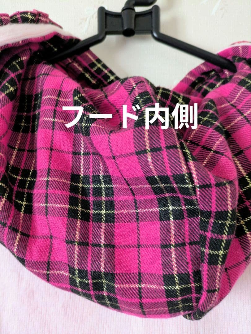 美品 TRALALA トゥララ フード付き ピンク パーカー ニット 希少品