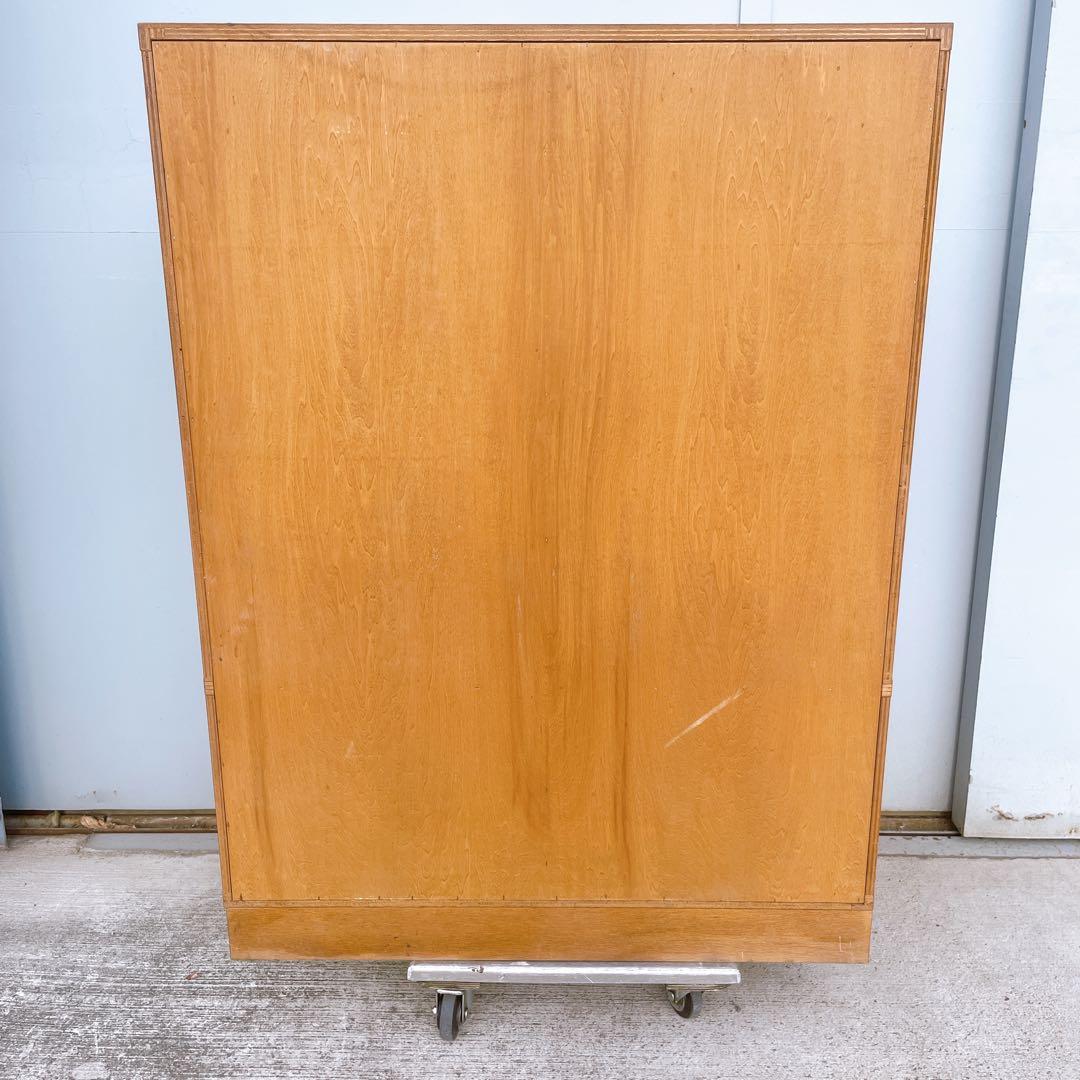 【美品送料込】カリモク アンティーク食器棚 収納棚 ヴィンテージ家具 昭和レトロ
