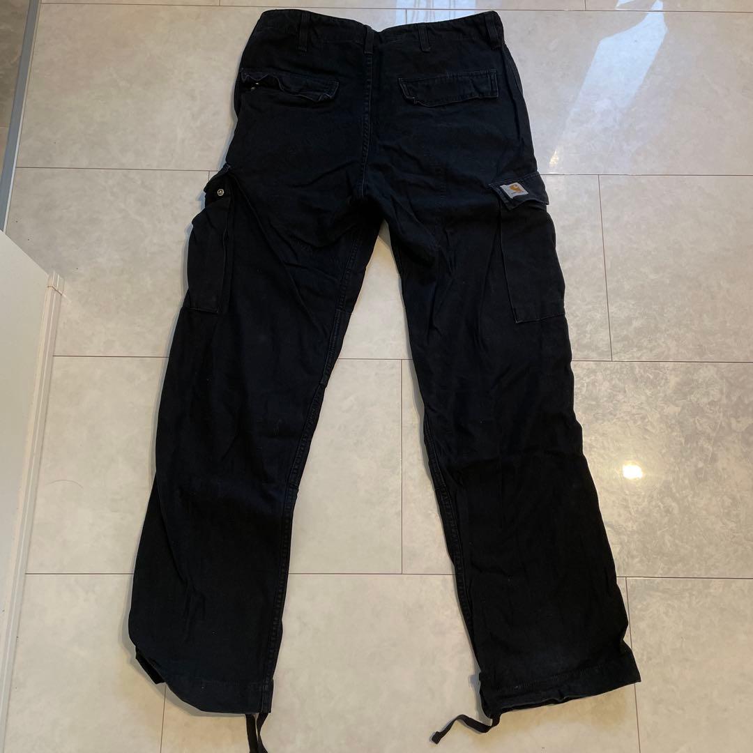 CARHARTT WIP ブラックカーゴパンツ 30/32