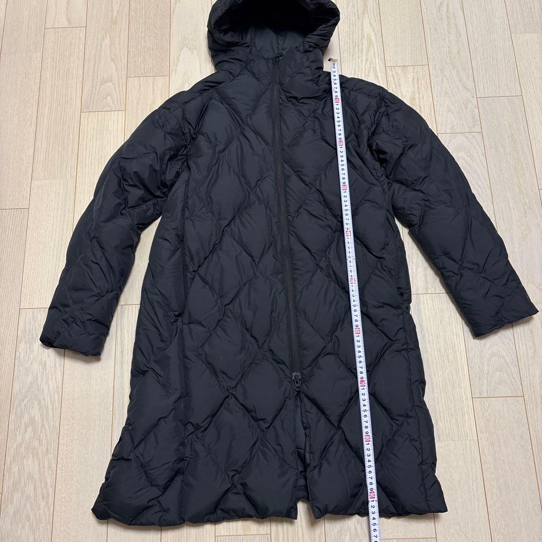 【美品】アディダス adidas ブラック ロング ライトダウン ジャケット