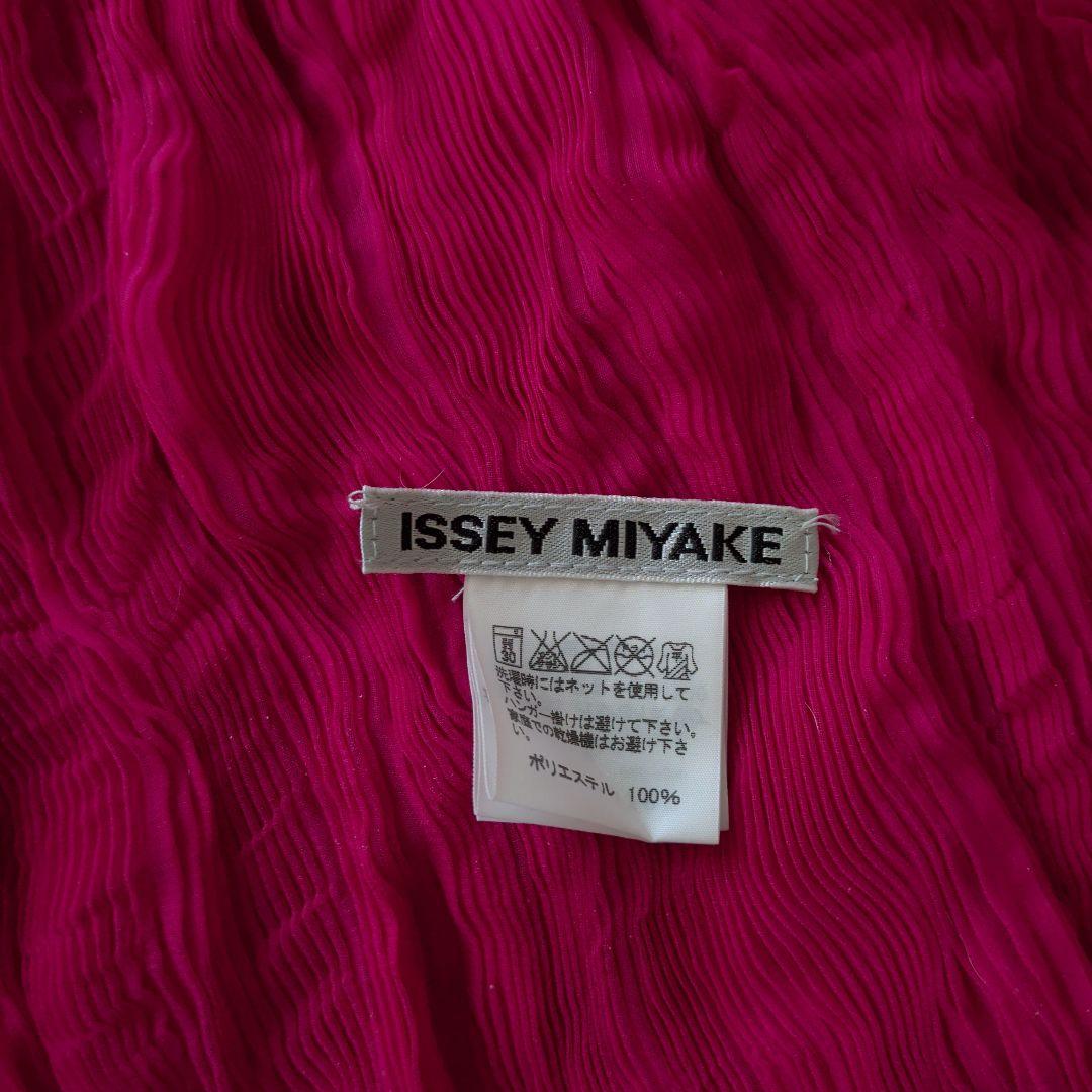 ISSEY MIYAKE シフォン長袖　マゼンタ
