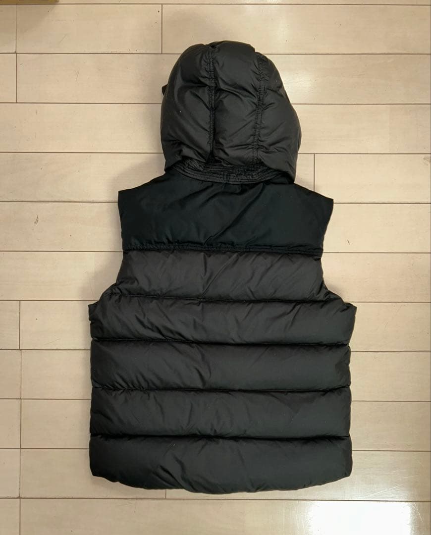【美品】MONCLER モンクレール ダウンベスト 黒 サイズ2 フード付