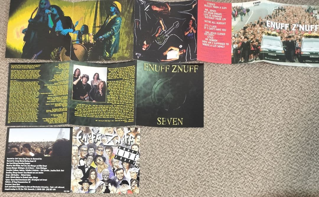 Enuff Z'Nuff 帯付含4枚セット