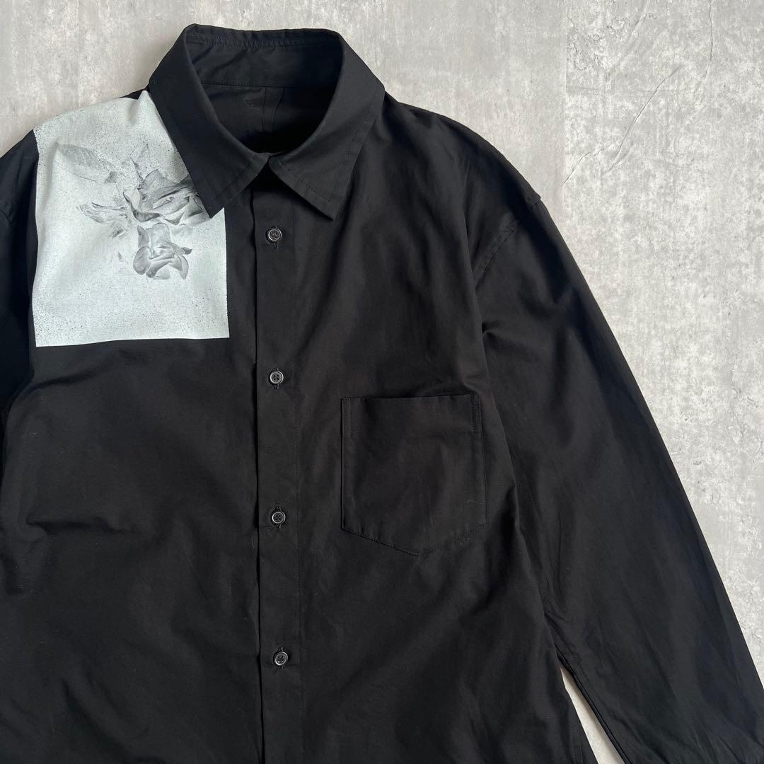 レギュレーション ヨウジヤマモト　フレアライン　フォトグラフィック　ロングシャツ