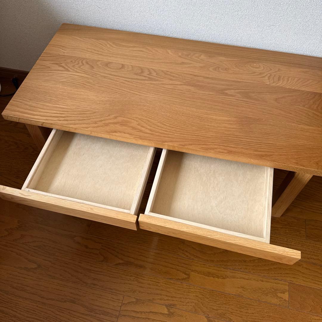無印良品　ローデスク　机　幅90奥行45高さ35センチ