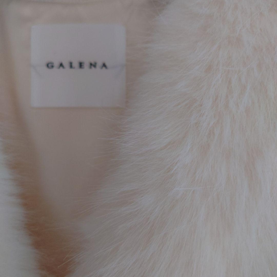 GALENA ファーフレアデザインベスト