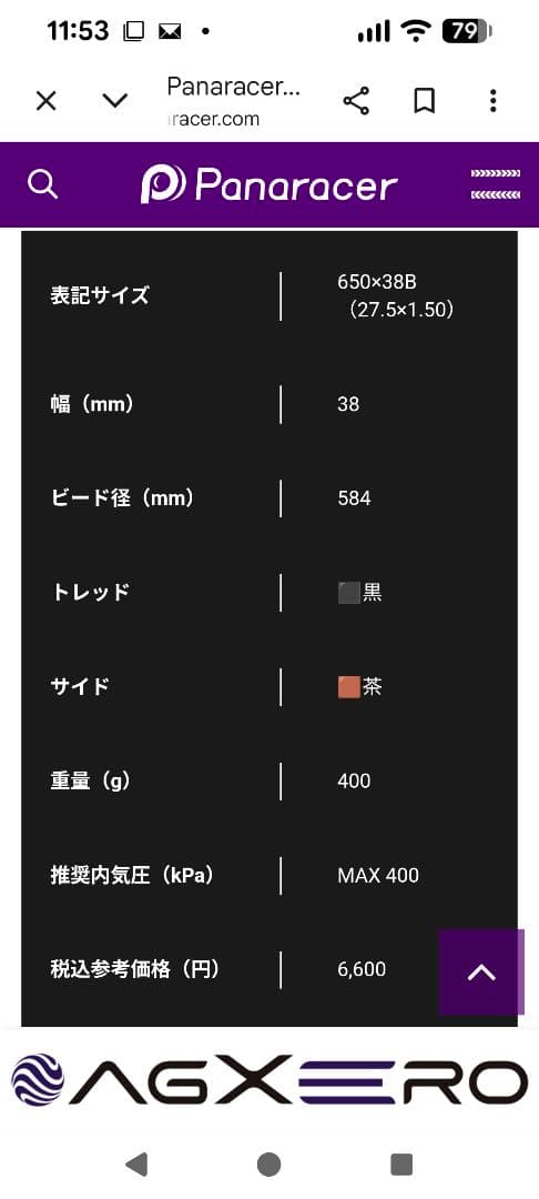 GRAVELING SS 650×38b 新品タイヤ 2本セット