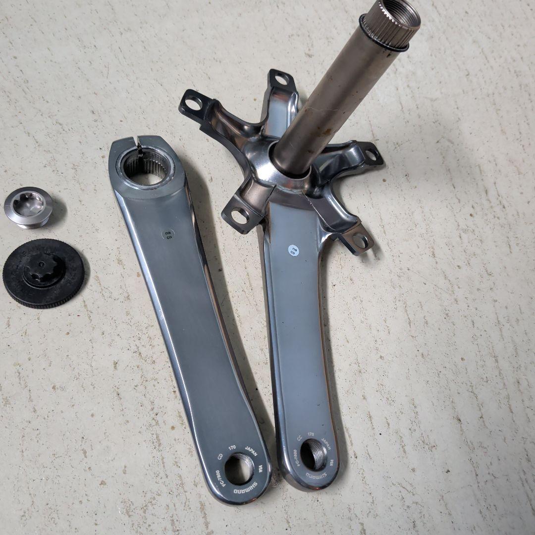 SHIMANO FC-7800 クランクセット 170mm シルバー
