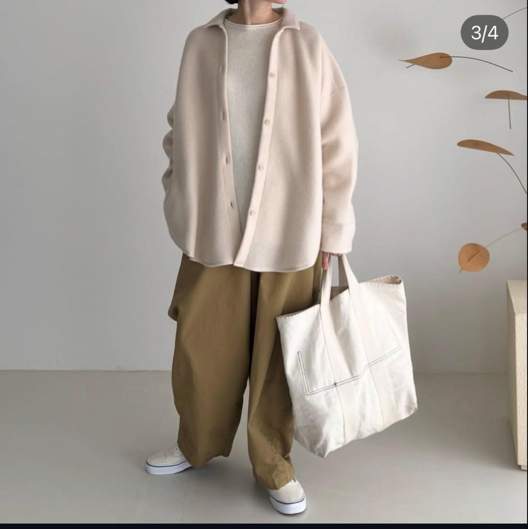 ジャケット・アウター argue WOOL FLEECE W-FACE SHIRTS COAT