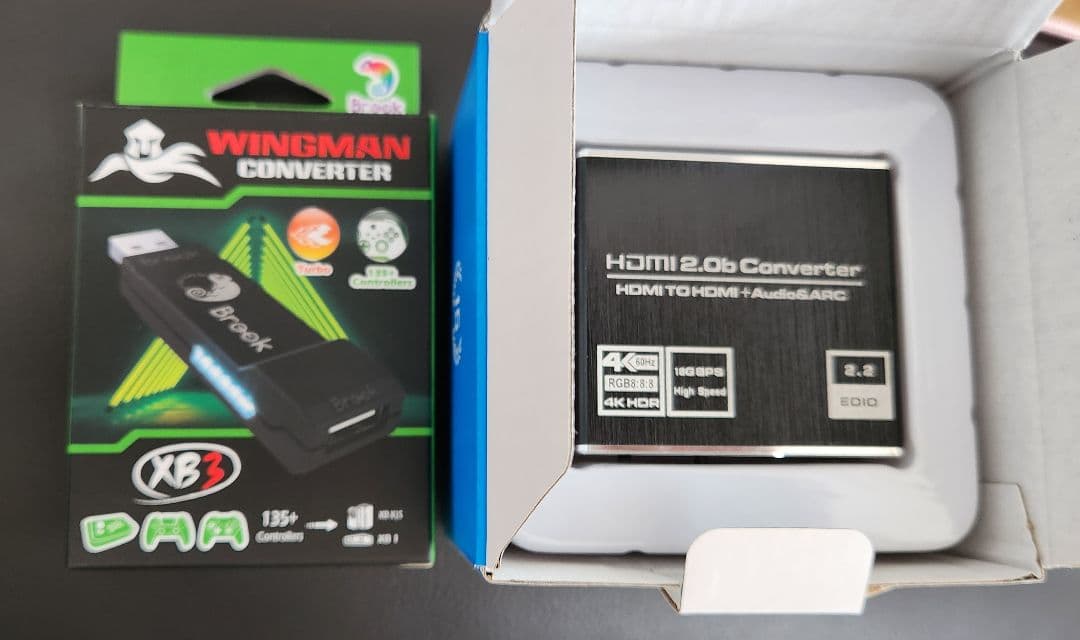 Brook Wingman Converter XB3 + HDMI音声分離器